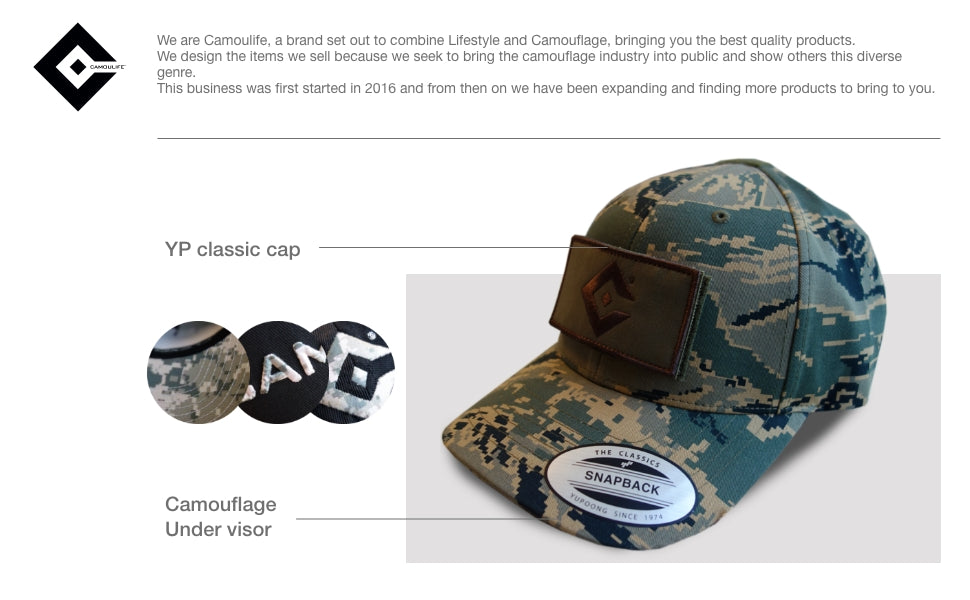 Tiger Camo Tactical Patch Cap