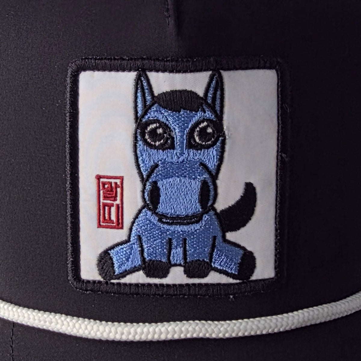 Kpop Zodiac Horse Cap — Black 5-Panel