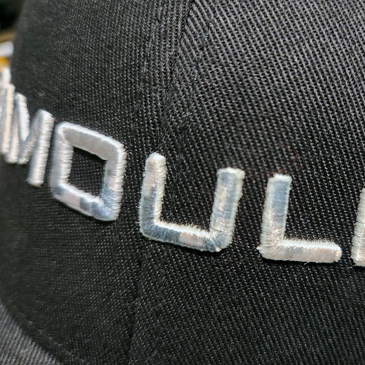 Camoulife Wordmark Cap — Black / Digital Camo (Flexfit 110)