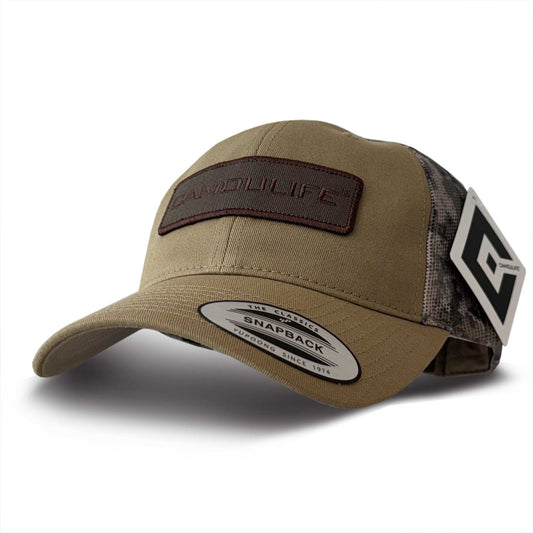 Camo Trucker Cap — Unstructured (YP Classics)