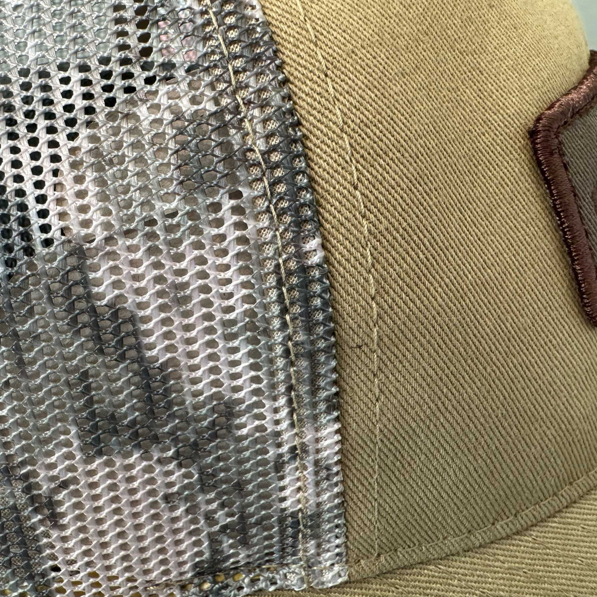 Camo Trucker Cap — Unstructured (YP Classics)