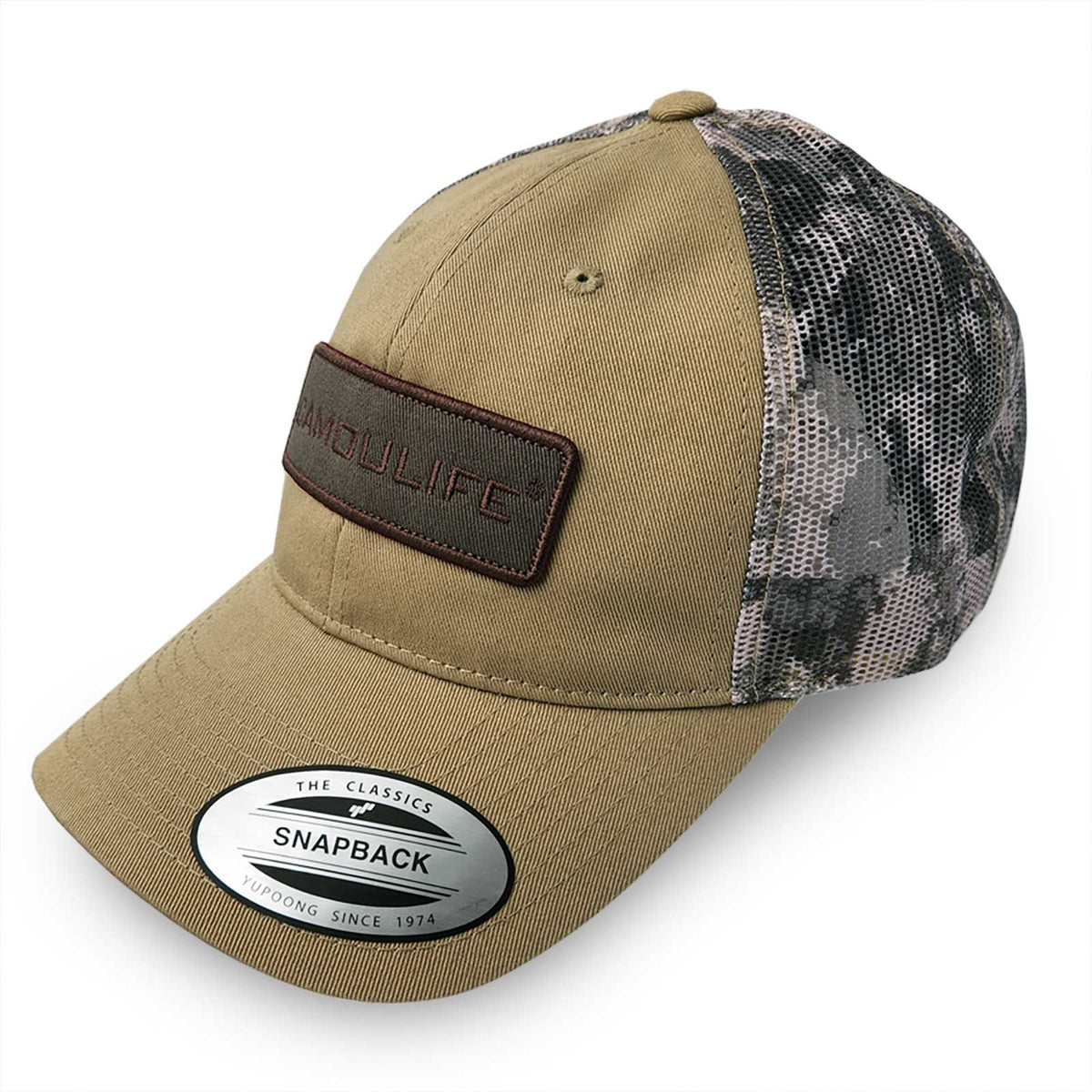 Camo Trucker Cap — Unstructured (YP Classics)