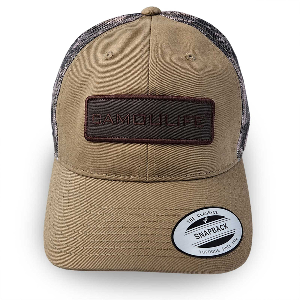 Camo Trucker Cap — Unstructured (YP Classics)