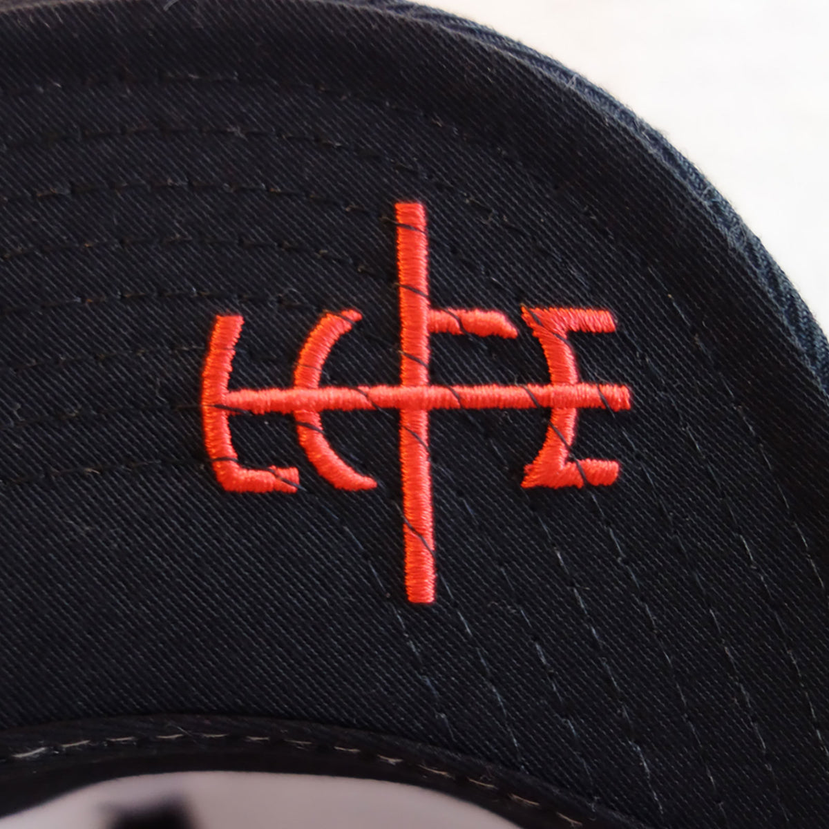 Vintage Patch Trucker Cap — Black (Flat Visor)