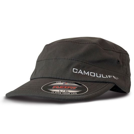 Military Camo Flexfit Cap — Short Visor
