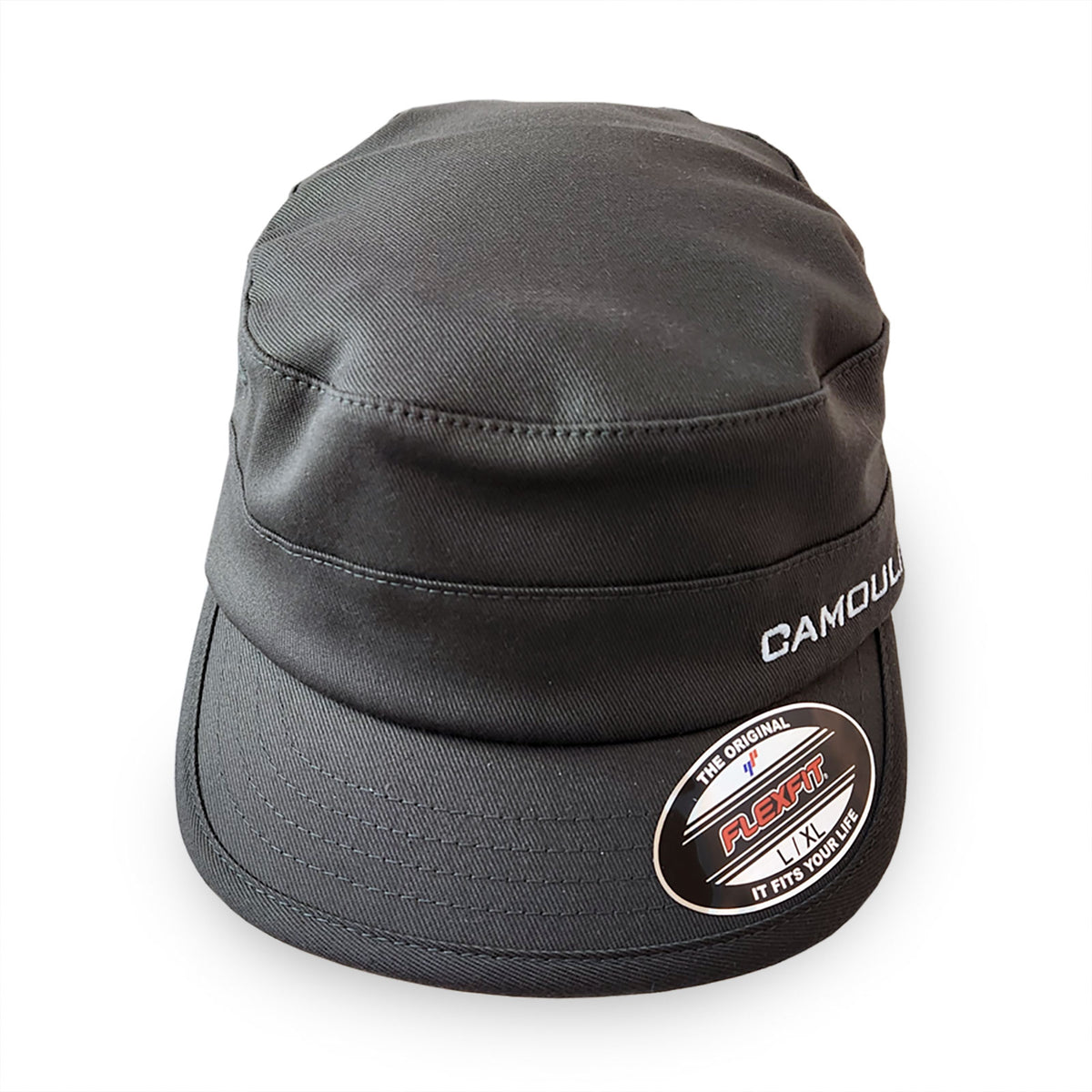 Military Camo Flexfit Cap — Short Visor