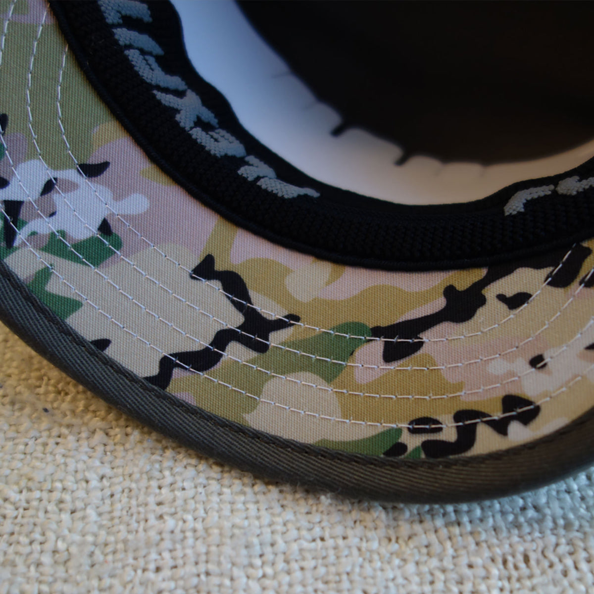 Military Camo Flexfit Cap — Short Visor