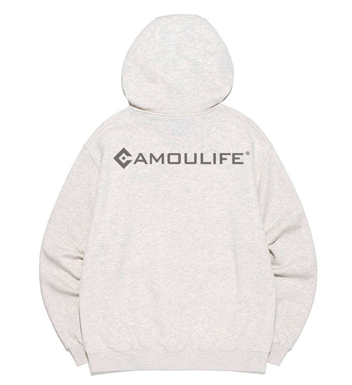 Camoulife Diamond Logo Hoodie — Heather Grey