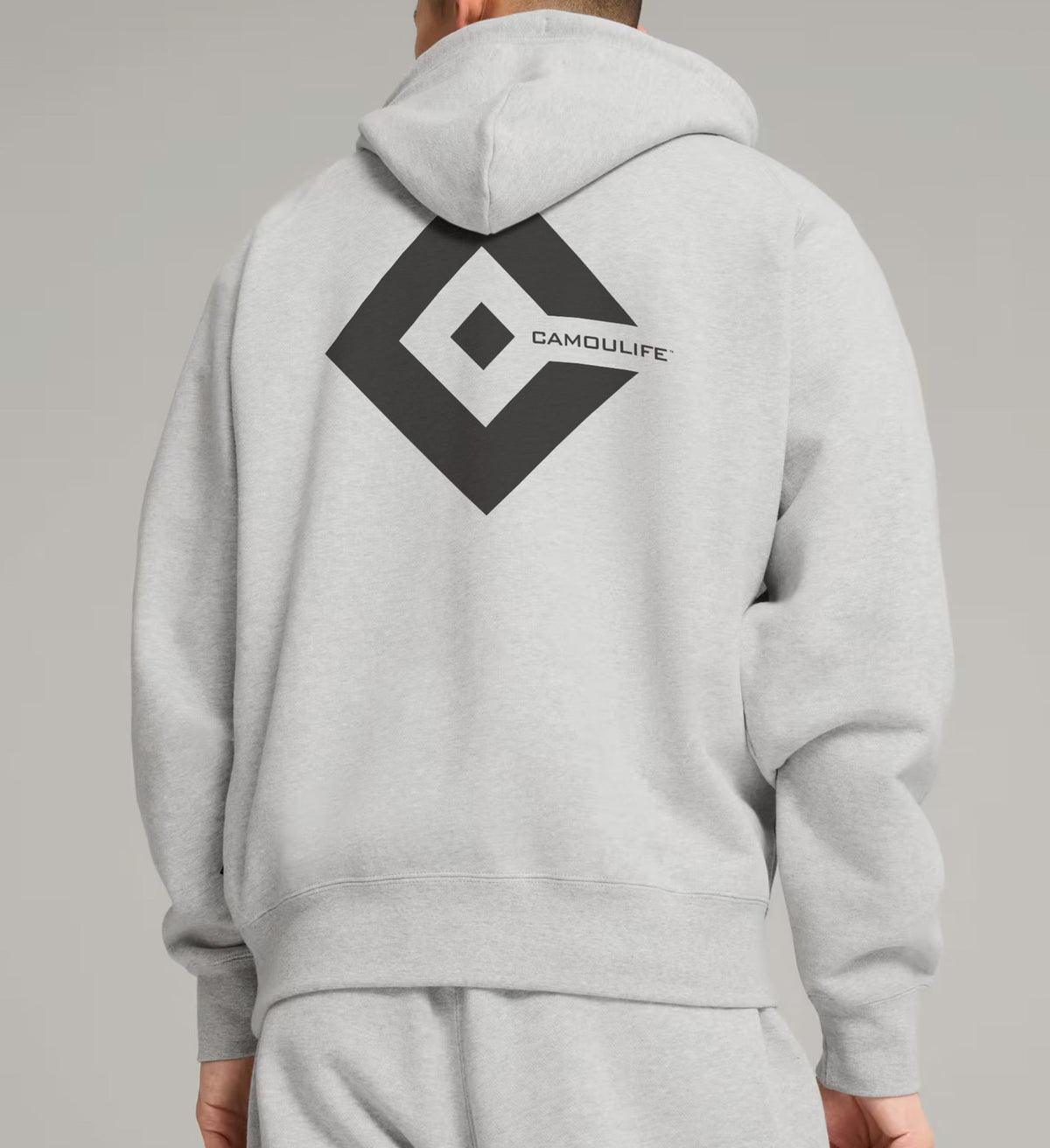 Camoulife Small Logo Hoodie — Oatmeal