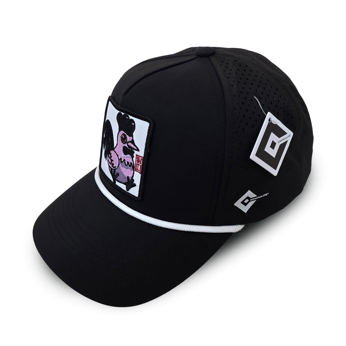 Kpop Zodiac Rooster Cap — Black 5-Panel