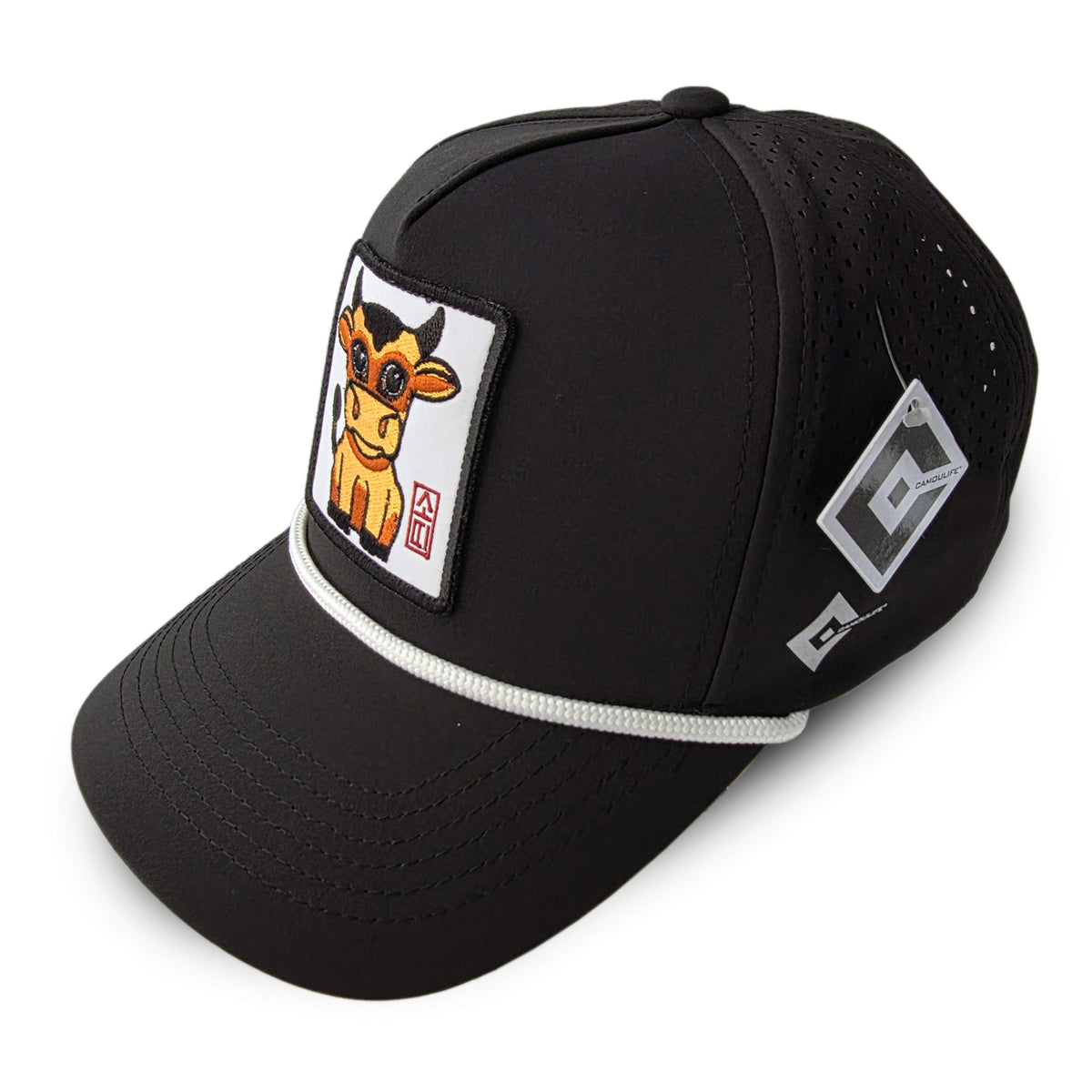 Kpop Zodiac Cow Cap — Black 5-Panel