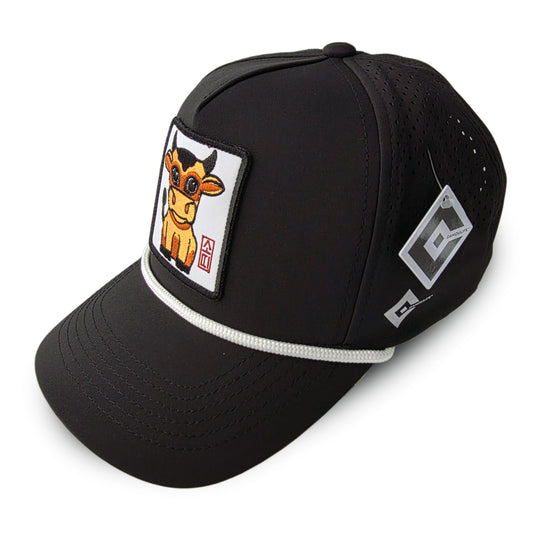 Kpop Zodiac Cow Cap — Black 5-Panel