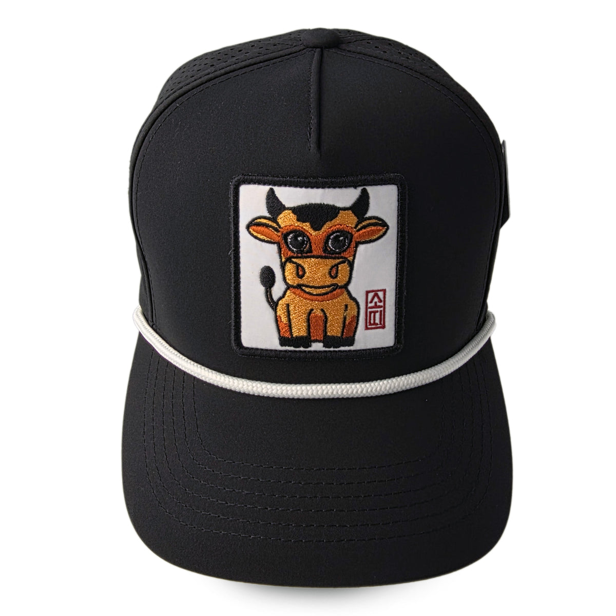 Kpop Zodiac Cow Cap — Black 5-Panel