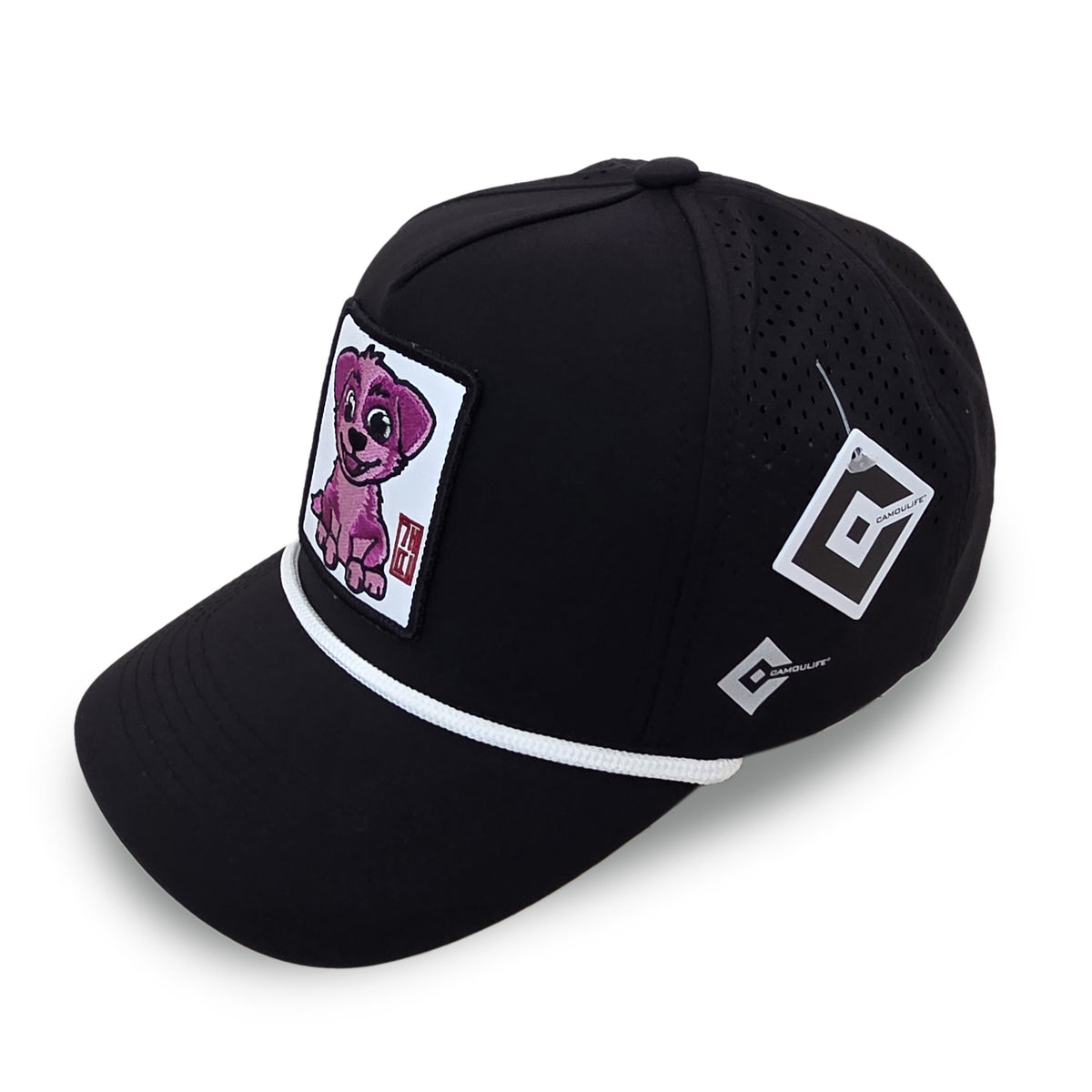 Kpop Zodiac Dog Cap — Black 5-Panel