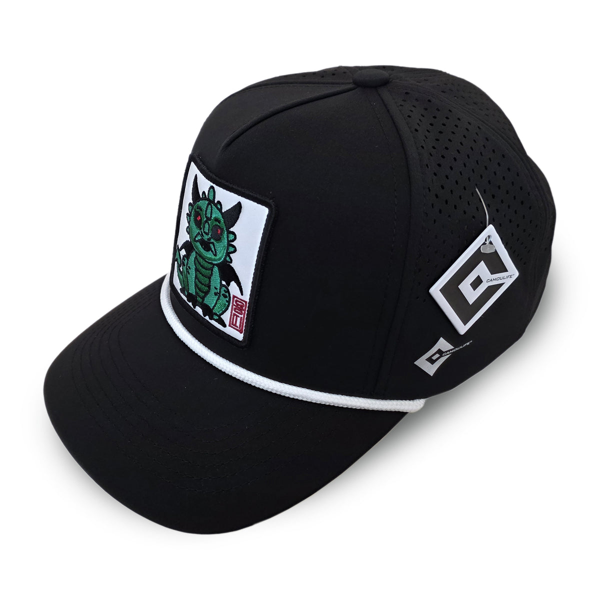Kpop Zodiac Dragon Cap — Black 5-Panel
