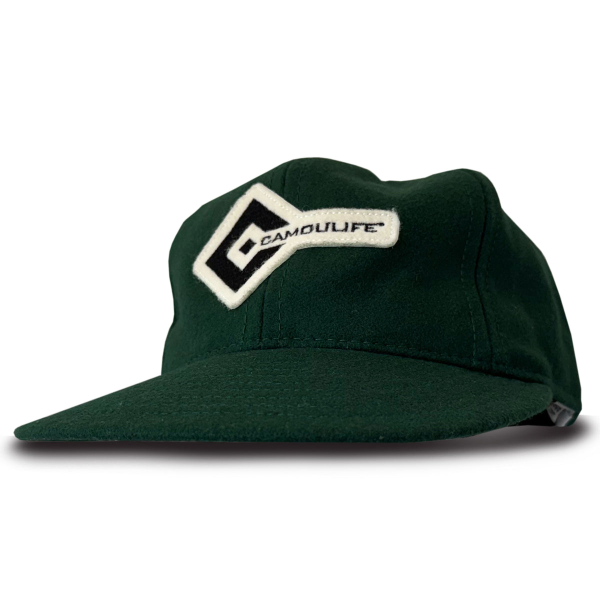 Ebbets Field Flannels × Camoulife Vintage Cap — Black (Made in USA)