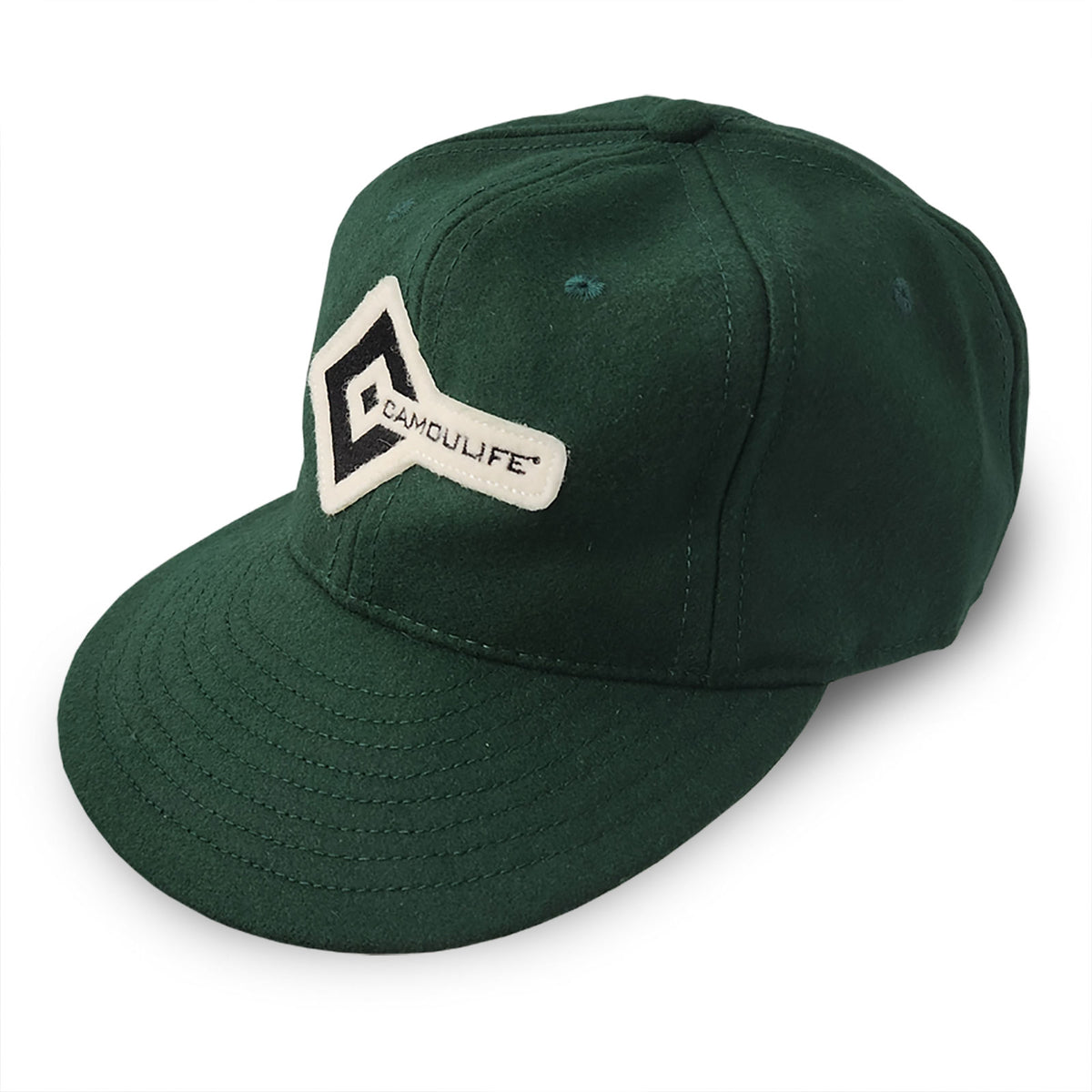 Ebbets Field Flannels × Camoulife Vintage Cap — Black (Made in USA)