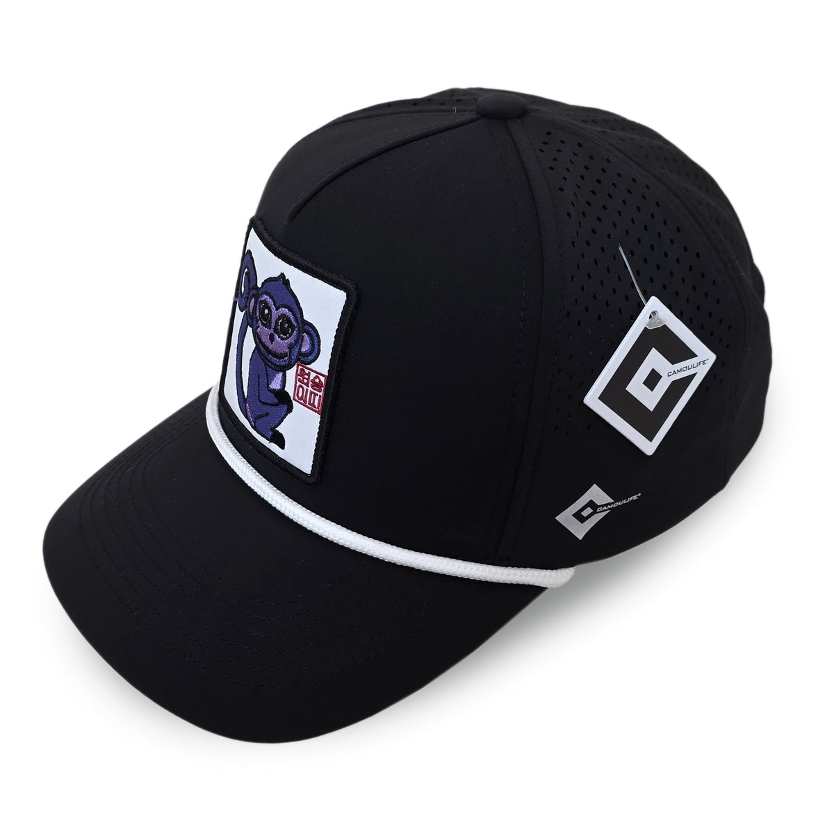 Kpop Zodiac Monkey Cap — Black 5-Panel