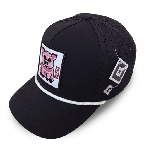 Kpop Zodiac Pig Cap — Black 5-Panel