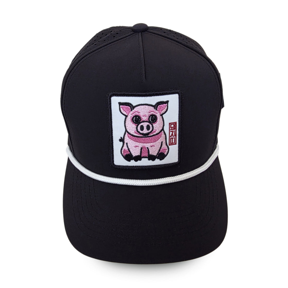 Kpop Zodiac Pig Cap — Black 5-Panel