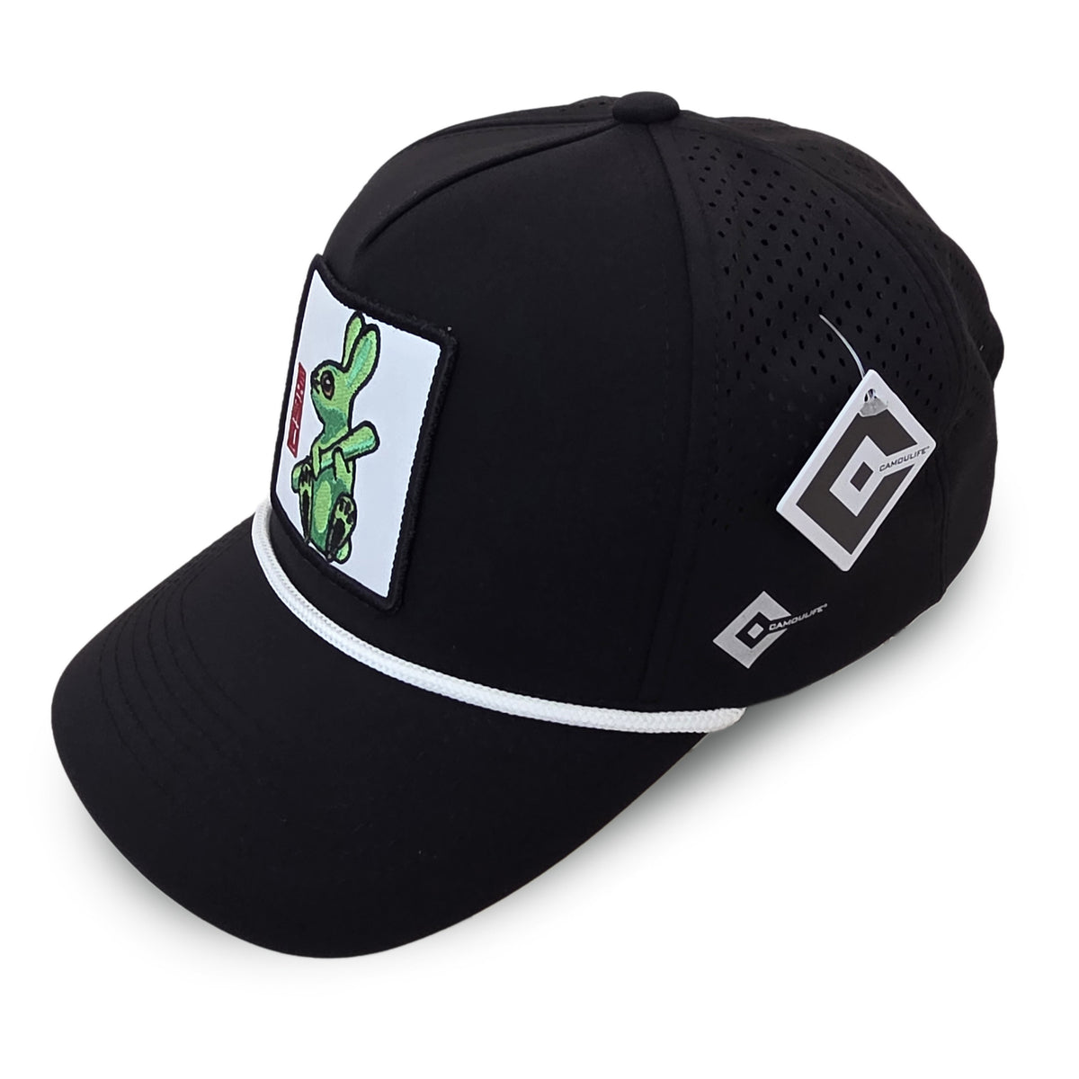 Kpop Zodiac Rabbit Cap — Black 5-Panel