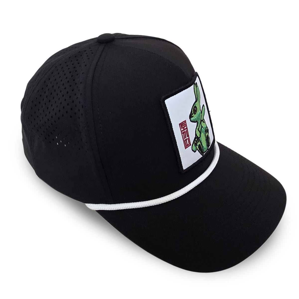 Kpop Zodiac Rabbit Cap — Black 5-Panel