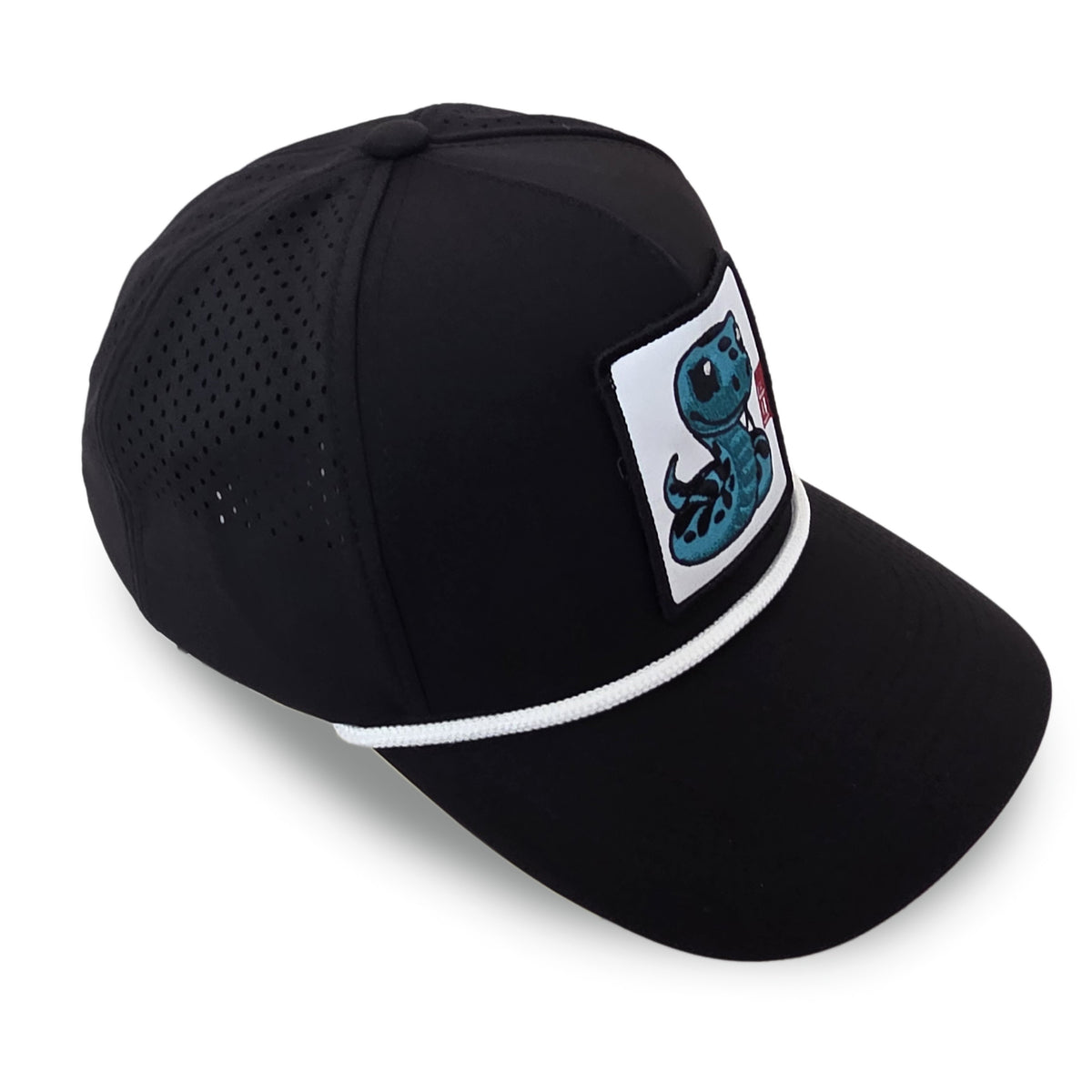 Kpop Zodiac Snake Cap — Black 5-Panel