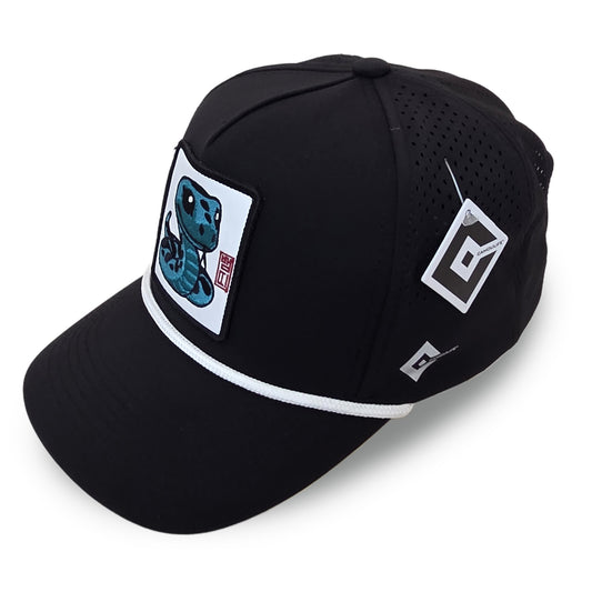 Kpop Zodiac Snake Cap — Black 5-Panel