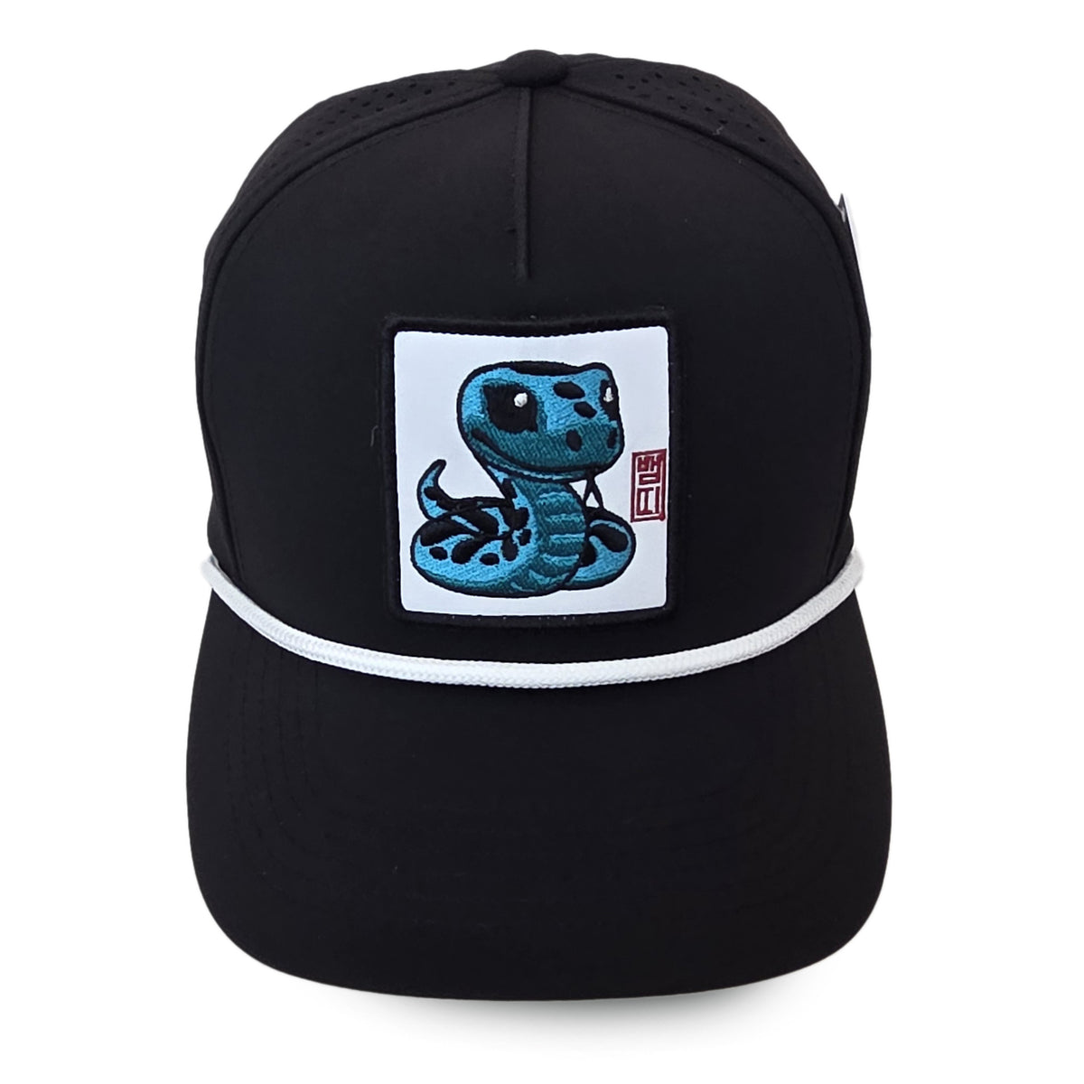 Kpop Zodiac Snake Cap — Black 5-Panel